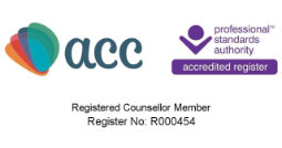 Official logo of Val Freeman as an Accredited Counsellor of the ACC (Association of Christians in Counselling and Linked Professions)